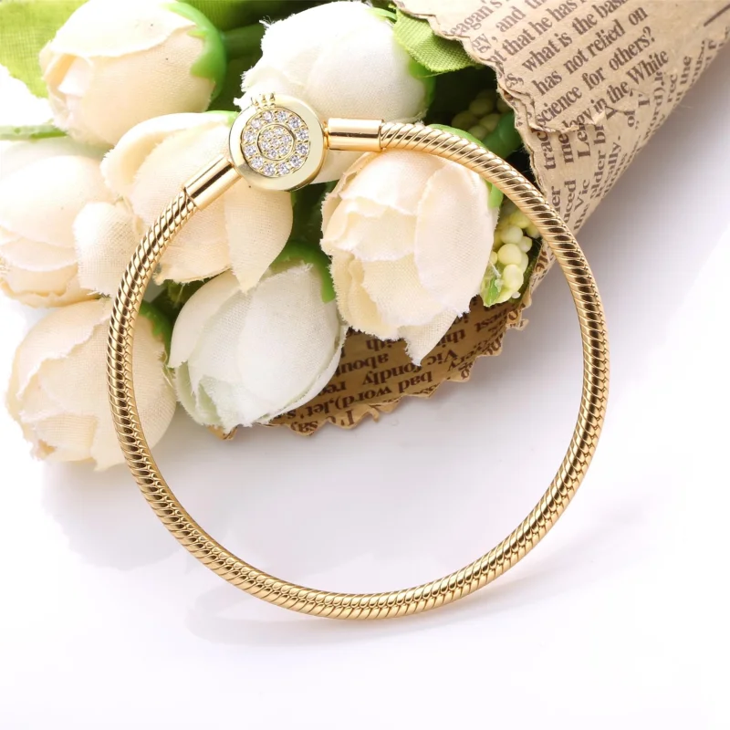 (Bild für) Pandora Armband Gold Mit Anhänger - 569046C01 - Ansicht 3