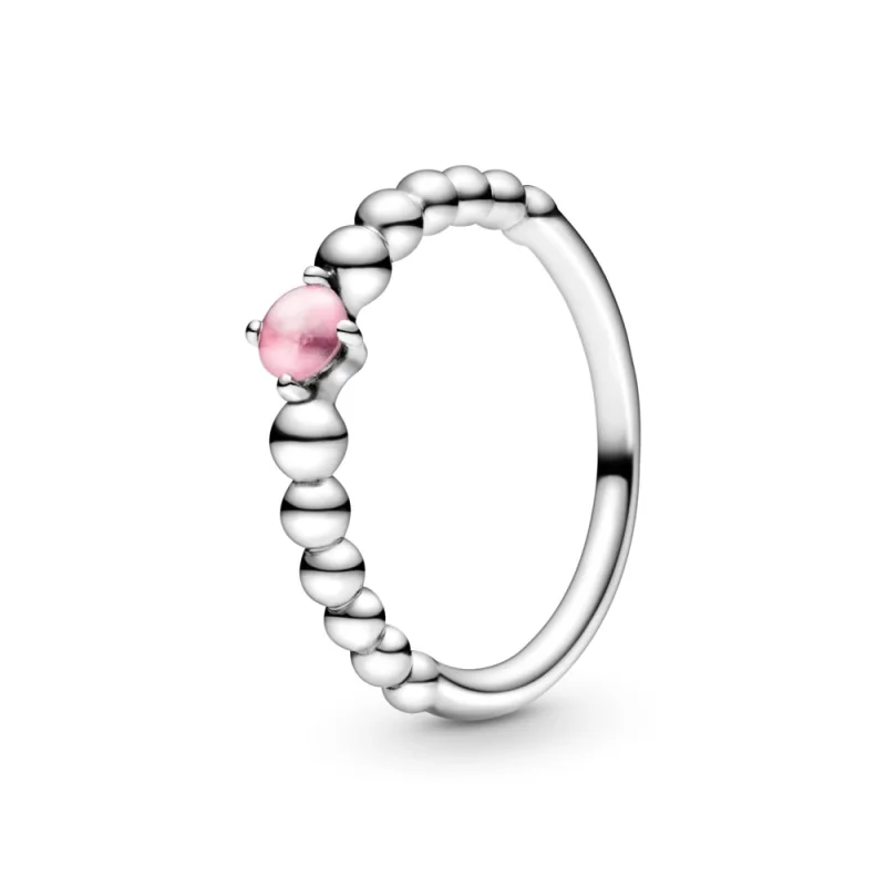 (Bild für) PANDORA Blütenblatt-Rosa-Perlenring - 198867C09