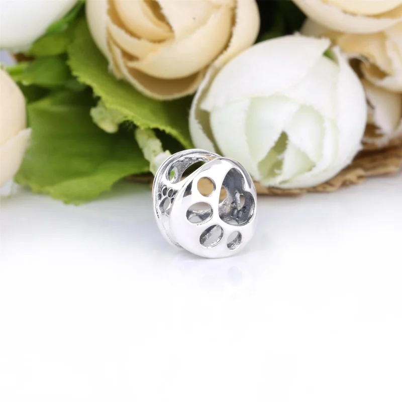 (Bild für) PANDORA Charm mit durchbrochenem Pfotenabdruck - 798869C00 - Ansicht 3