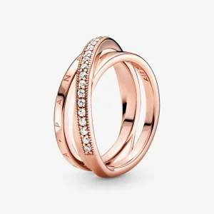 (Bild für) PANDORA Crossover Pavé Dreifachbandring - 189057C01