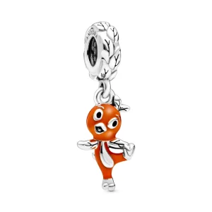(Bild für) PANDORA Disney-Anhänger aus Sterlingsilber mit orangefarbenem Vogel und orangefarbener und schwarzer Emaille - 798877C01
