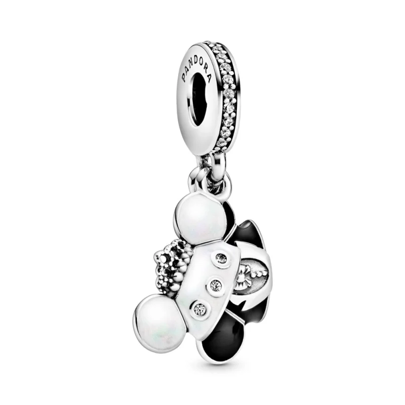 (Bild für) PANDORA Disney Mickey und Minnie Hochzeits-Anhänger aus Sterlingsilber - 798804C01