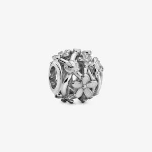 (Bild für) PANDORA Durchbrochener Gänseblümchen-Charm aus Silber - 788772C02