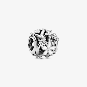 (Bild für) PANDORA durchbrochener weißer Gänseblümchen-Charm - 798772C01