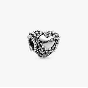 (Bild für) PANDORA Durchbrochenes Blumenherz-Mami-Charm - 798892C00