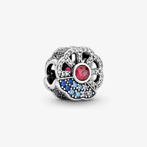 (Bild für) PANDORA Fan-Charm in Blau und Rosa - 798178CZMX