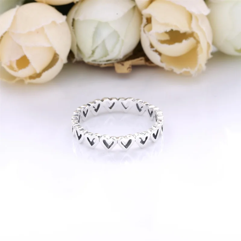 (Bild für) PANDORA Freehand Hearts Ring - 198696C00 - Ansicht 3