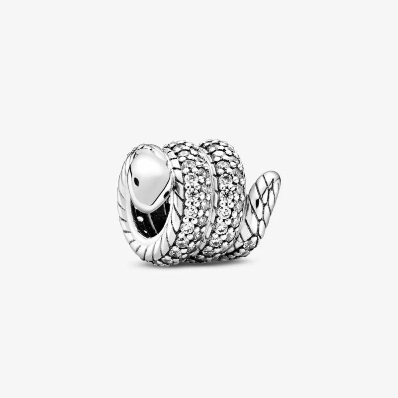(Bild für) PANDORA Funkelnder eingewickelter Schlangen-Charm - 799099C01