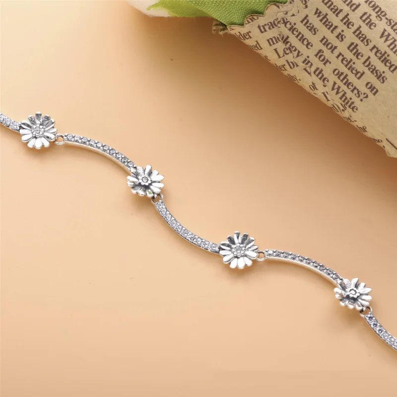 (Bild für) PANDORA Funkelndes Gänseblümchen-Blumenarmband - 598807C01 - Ansicht 2