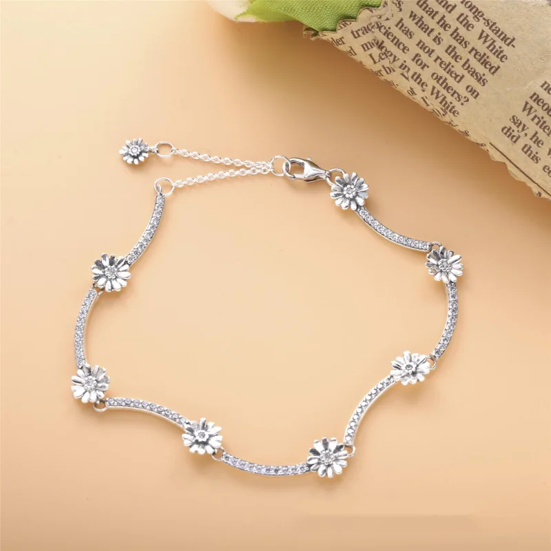 (Bild für) PANDORA Funkelndes Gänseblümchen-Blumenarmband - 598807C01 - Ansicht 3