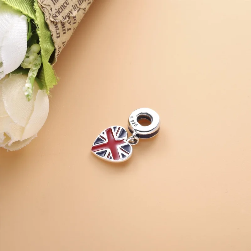 (Bild für) PANDORA Großbritannien Union Jack Herz-Anhänger - 791512ENMX - Ansicht 4
