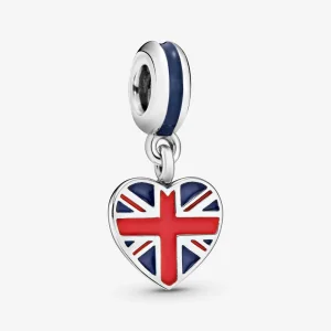 (Bild für) PANDORA Großbritannien Union Jack Herz-Anhänger - 791512ENMX