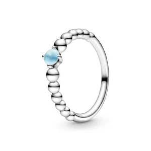 (Bild für) PANDORA Himmelblauer Perlenring - 198867C07