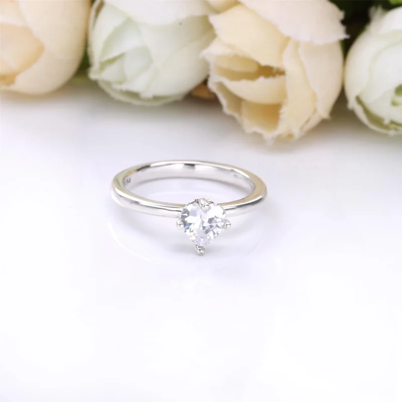 (Bild für) Pandora Klares Herz Solitär Ring - 198691C01 - Ansicht 2