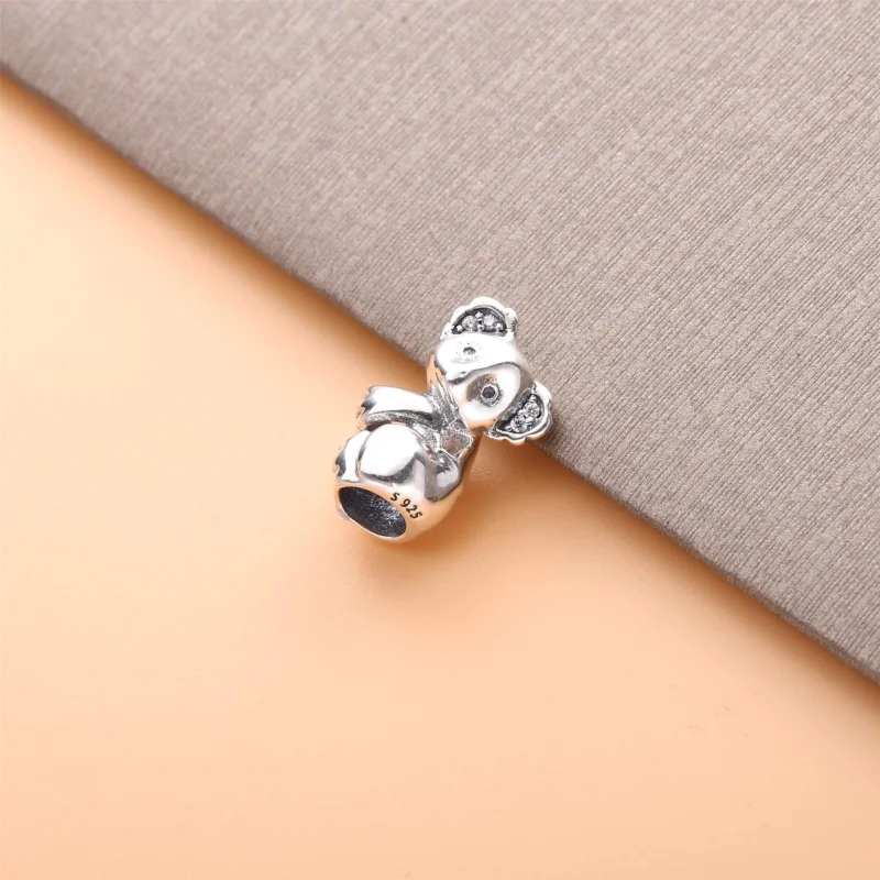 (Bild für) Pandora-Koala-Charm, schwarze Emaille und klare CZ - 798431C01 - Ansicht 2
