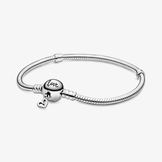 (Bild für) Pandora Moments Freihand-Schlangenkettenarmband mit Herzverschluss - 598698C00