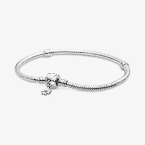 (Bild für) Pandora Moments Schlangenkettenarmband mit Gänseblümchenverschluss - 598776C01