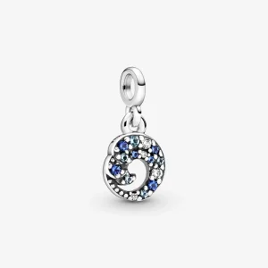 (Bild für) PANDORA My Blue Ocean Wave-Anhänger - 799010C01
