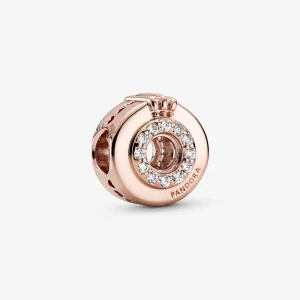 (Bild für) PANDORA Open Center Pavé Crown O Charm - 789059C01