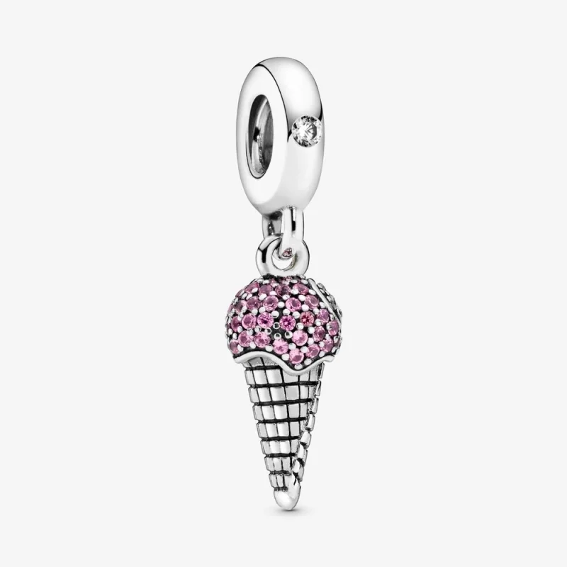 (Bild für) PANDORA Pavé-Eistüte-Anhänger-Anhänger - 798801C01