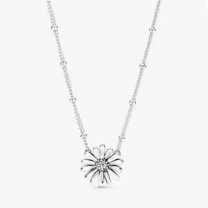 (Bild für) PANDORA Pavé-Gänseblümchen-Collier-Halskette - 398964C01