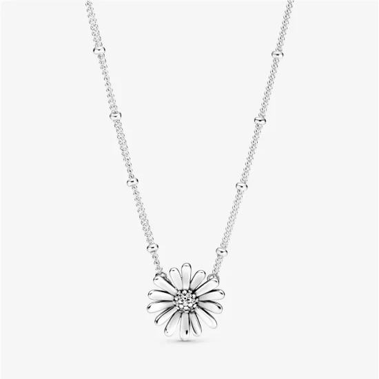 (Bild für) PANDORA Pavé-Gänseblümchen-Collier-Halskette - 398964C01