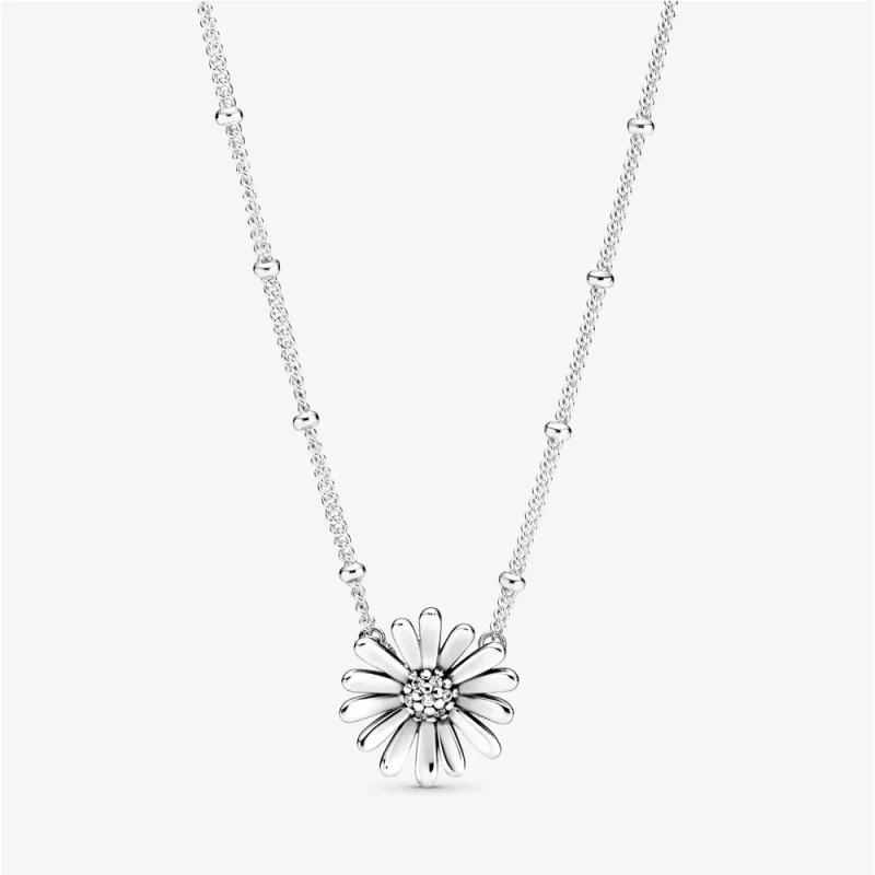 (Bild für) PANDORA Pavé-Gänseblümchen-Collier-Halskette - 398964C01