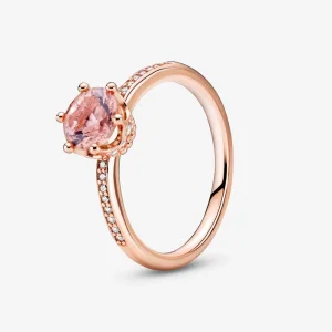 (Bild für) PANDORA Pink Sparkling Crown Solitärring - 188289C01