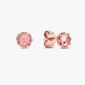 (Bild für) PANDORA Rosa funkelnde Kronen-Ohrstecker - 288311C01