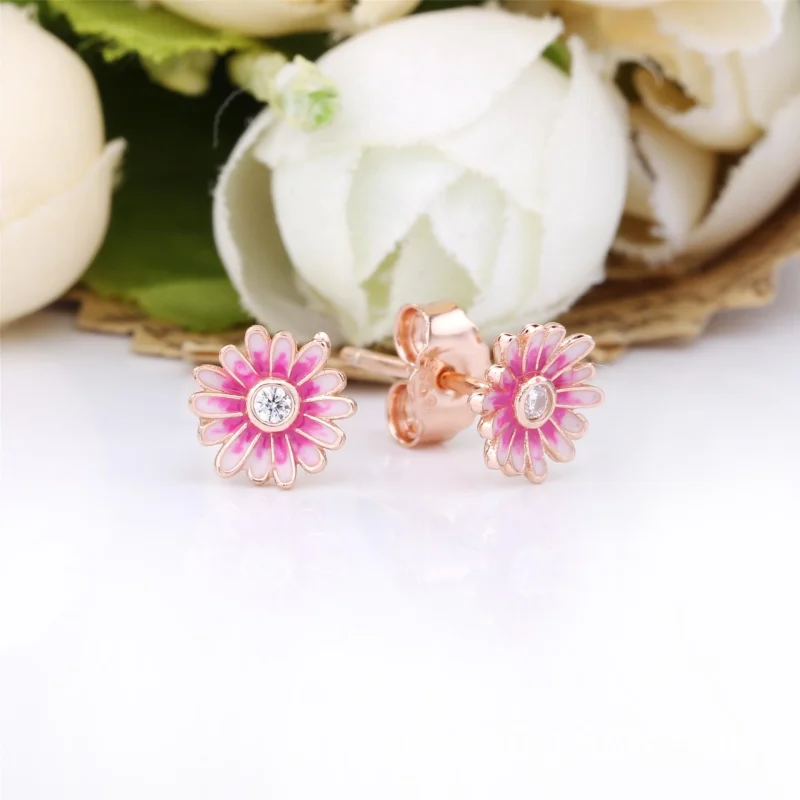 (Bild für) PANDORA Rosa Gänseblümchen Ohrstecker - 288773C01 - Ansicht 2