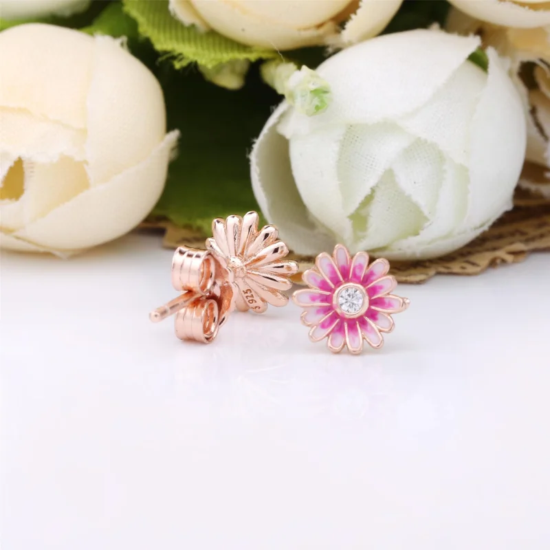 (Bild für) PANDORA Rosa Gänseblümchen Ohrstecker - 288773C01 - Ansicht 3