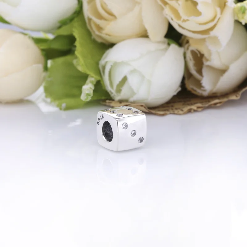 (Bild für) Pandora-Silber-Würfel-Charm - 790116 - Ansicht 3