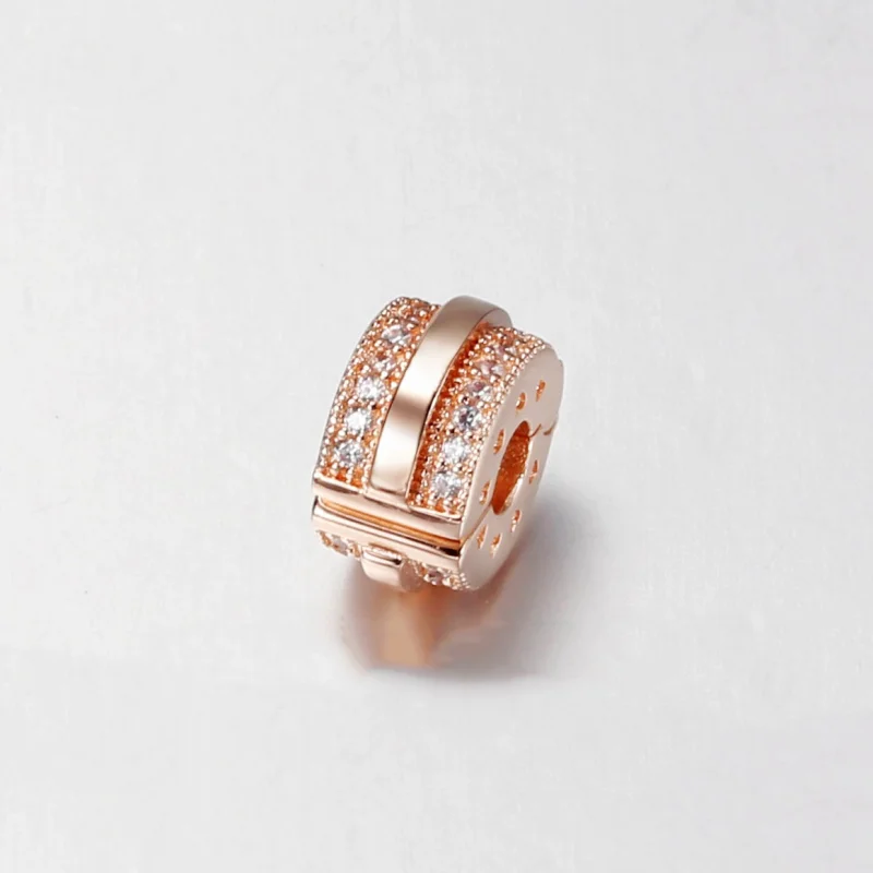 (Bild für) PANDORA Sparkling Pavé Lines & Logo Clip-Charm - 789042C01 - Ansicht 2