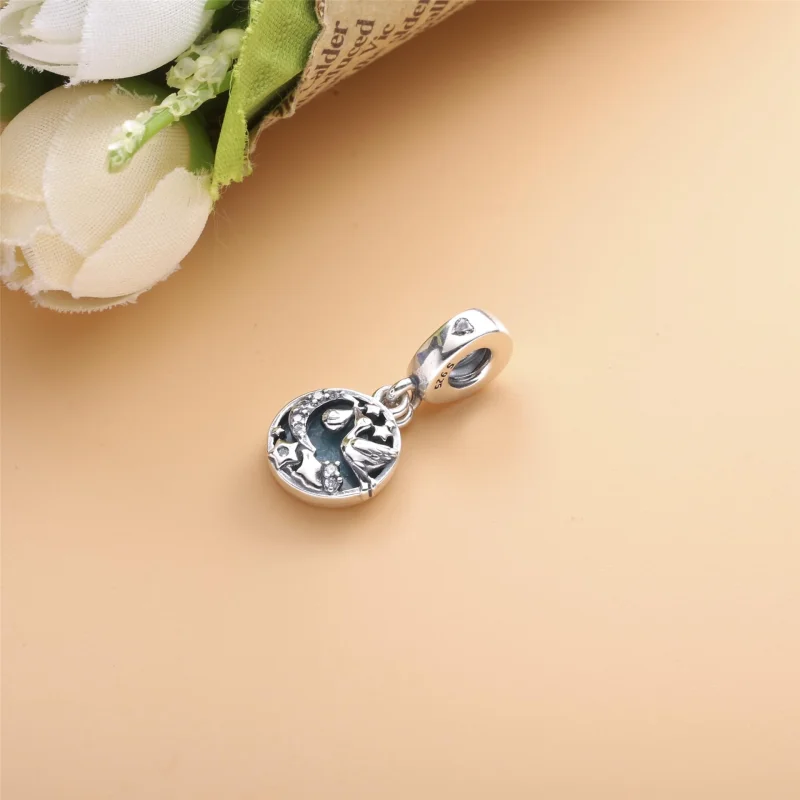 (Bild für) PANDORA Storch & Funkelnde Sterne Charm-Anhänger - 798895C01 - Ansicht 2