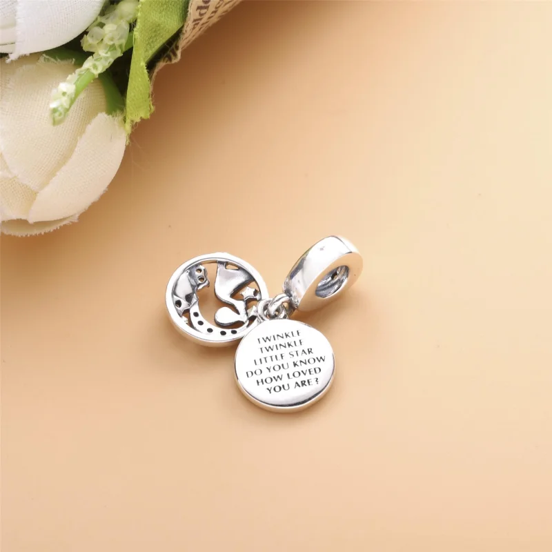 (Bild für) PANDORA Storch & Funkelnde Sterne Charm-Anhänger - 798895C01 - Ansicht 4