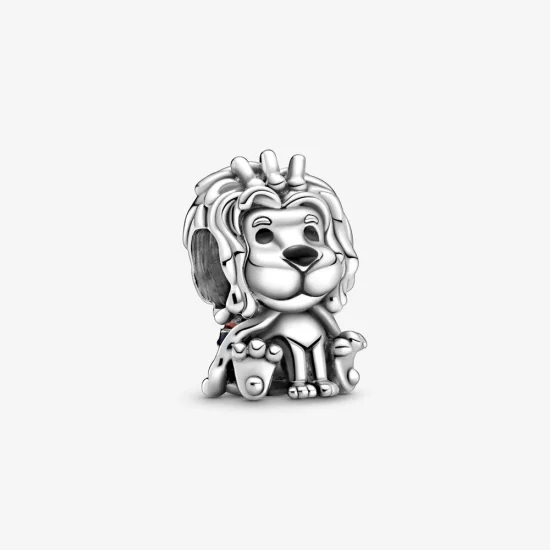 (Bild für) PANDORA Wellenförmiger Union Jack-Löwen-Charm - 799032C01