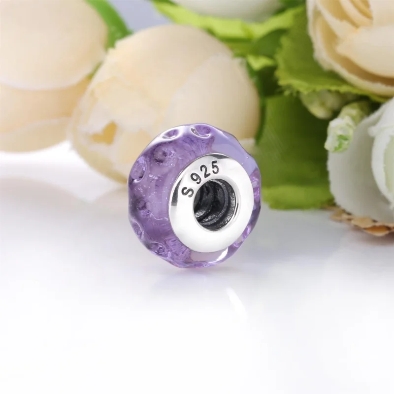 (Bild für) PANDORA Welliger Lavendel-Charm aus Muranoglas - 798875C00 - Ansicht 4