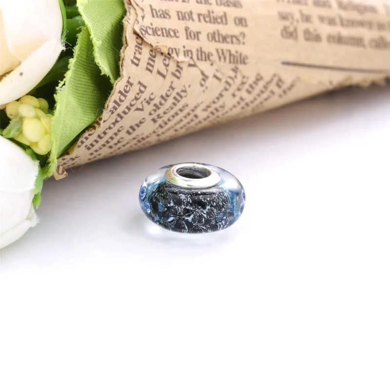 (Bild für) Pandora Welliges Dunkelblaues Ozean Murano Glas Charm - 798938C00 - Ansicht 3