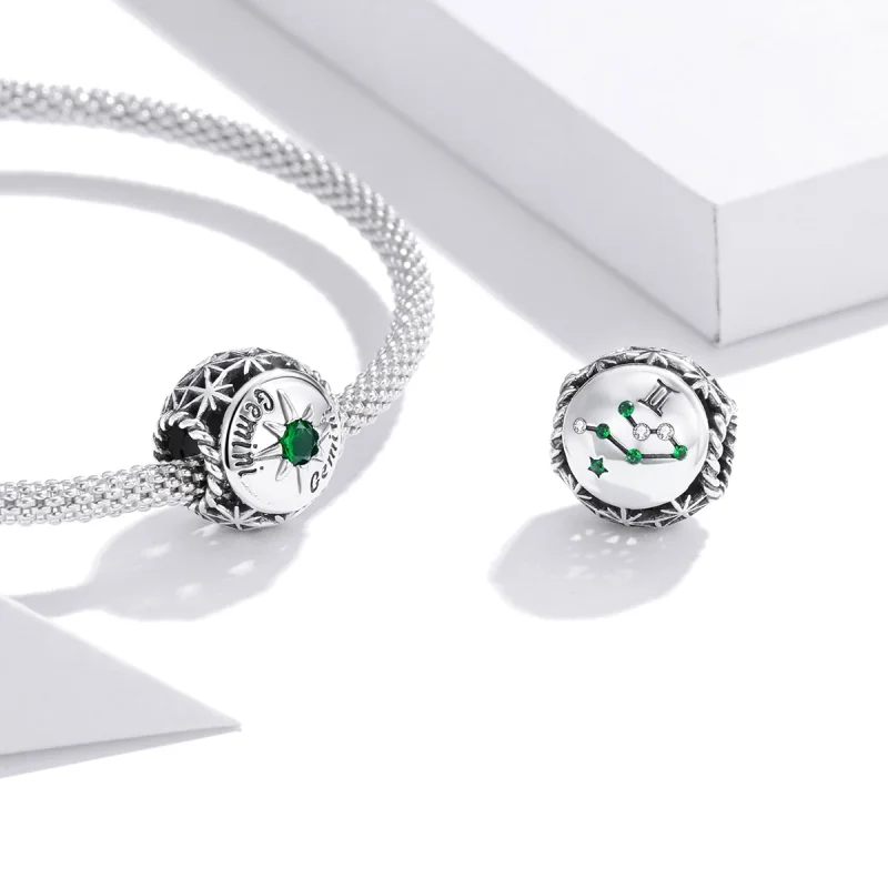 (Bild für) Charm „Glänzender Zwilling“ im Pandora-Stil - SCC1725-7 - Ansicht 3