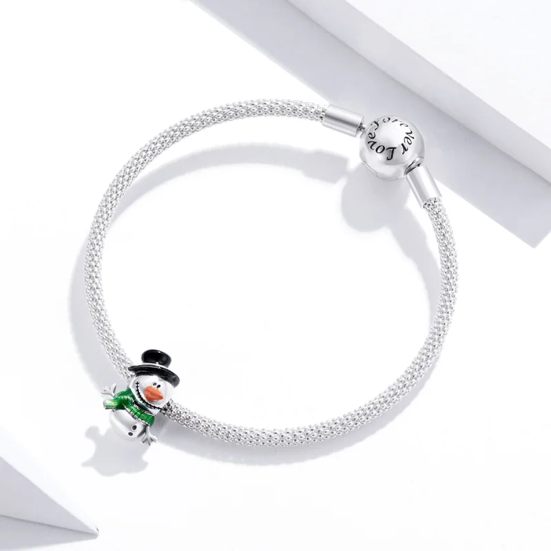 (Bild für) Charm „Kleiner Schneemann“ im Pandora-Stil - SCC1665 - Ansicht 3