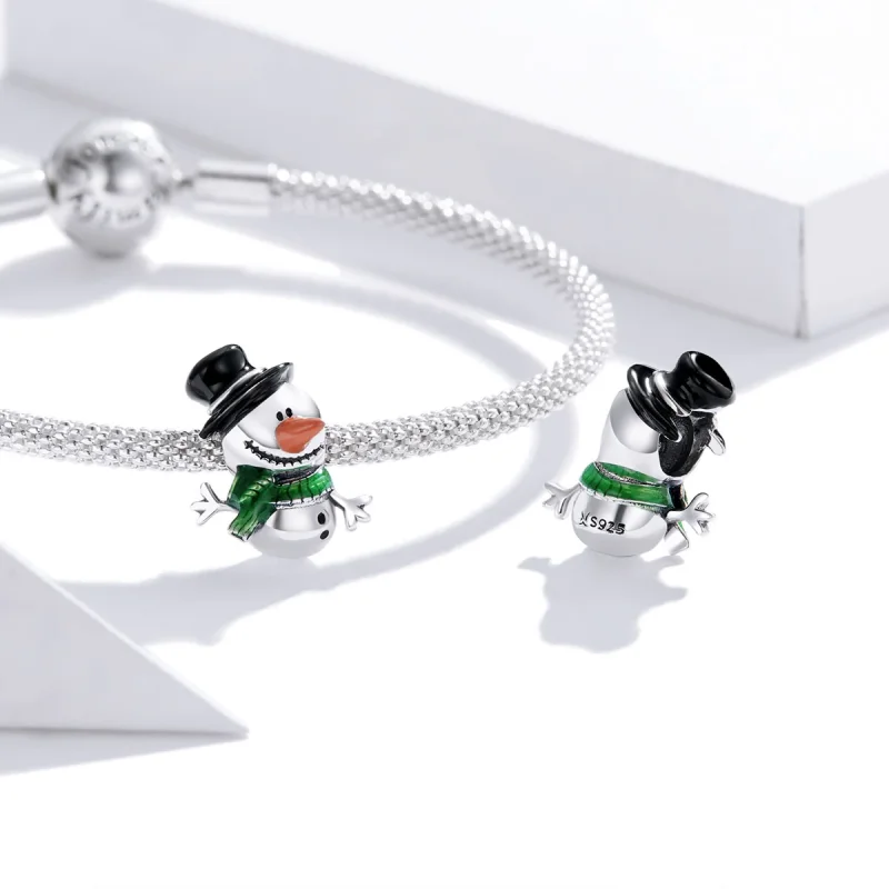 (Bild für) Charm „Kleiner Schneemann“ im Pandora-Stil - SCC1665 - Ansicht 4