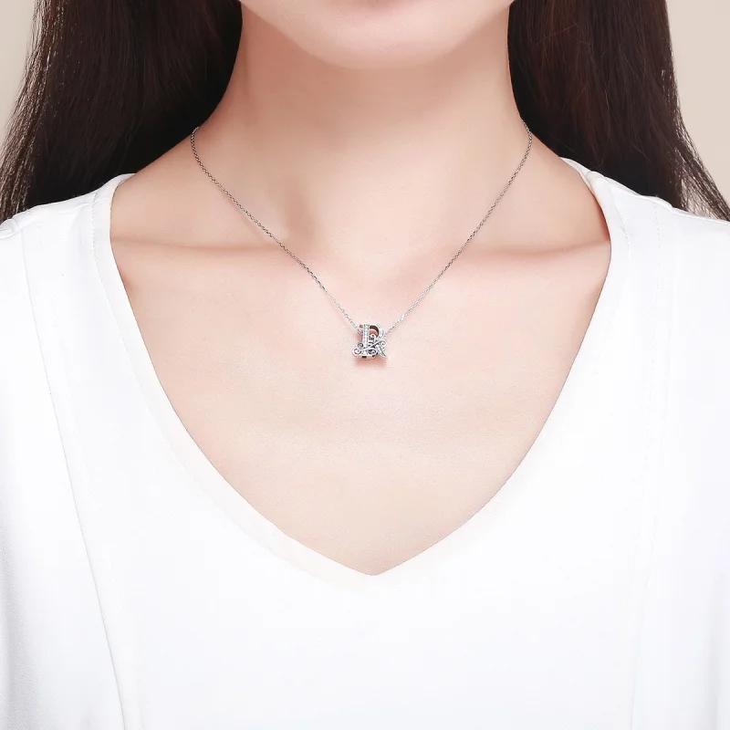 (Bild für) Charm mit funkelndem Pavé-Blumen-Buchstabe R im Pandora-Stil - BSC030-R - Ansicht 5