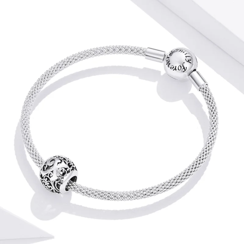 (Bild für) Durchbrochener Blumen-Buchstabe-X-Charm im Pandora-Stil - SCC1444-X - Ansicht 3