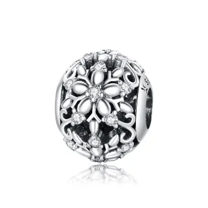 (Bild für) Durchbrochener Schneeflocken-Charm im Pandora-Stil - SCC1651