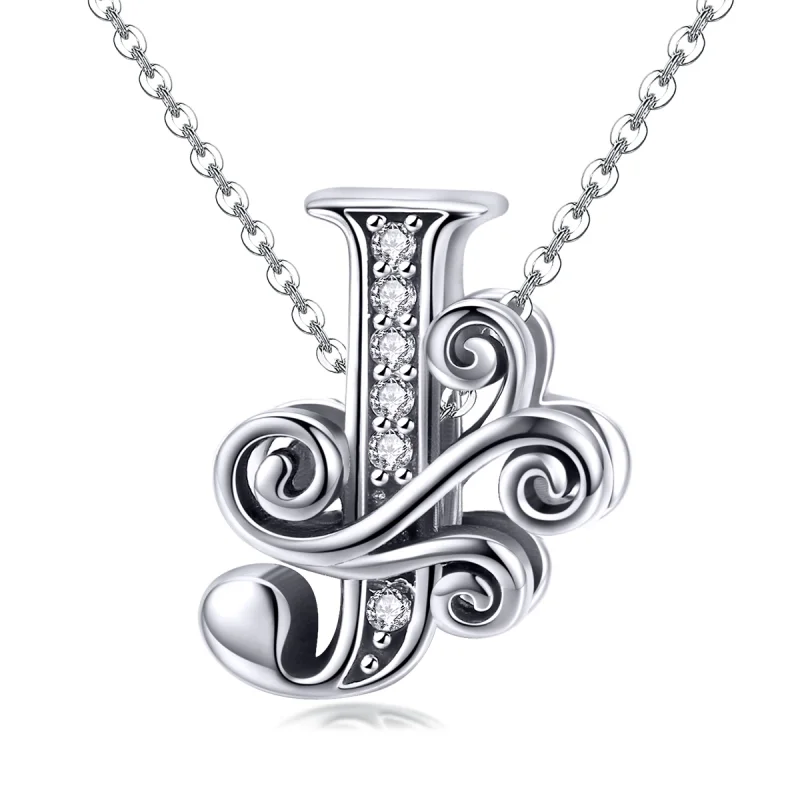 (Bild für) Funkelnder Pavé-Blumen-Buchstabe-J-Charm im Pandora-Stil - BSC030-J - Ansicht 2