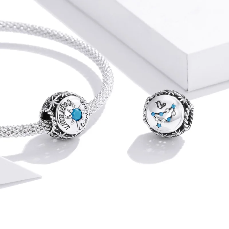 (Bild für) Glänzender Steinbock-Charm im Pandora-Stil - SCC1725-10 - Ansicht 3