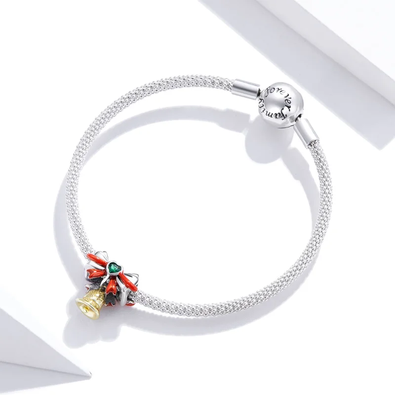 (Bild für) Jingle Bell-Charm im Pandora-Stil - SCC1668 - Ansicht 3