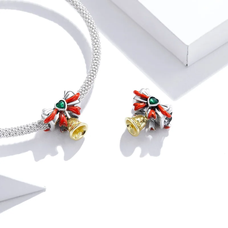 (Bild für) Jingle Bell-Charm im Pandora-Stil - SCC1668 - Ansicht 4