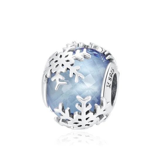 (Bild für) Kristall-Schneeflocken-Charm im Pandora-Stil - SCC1666