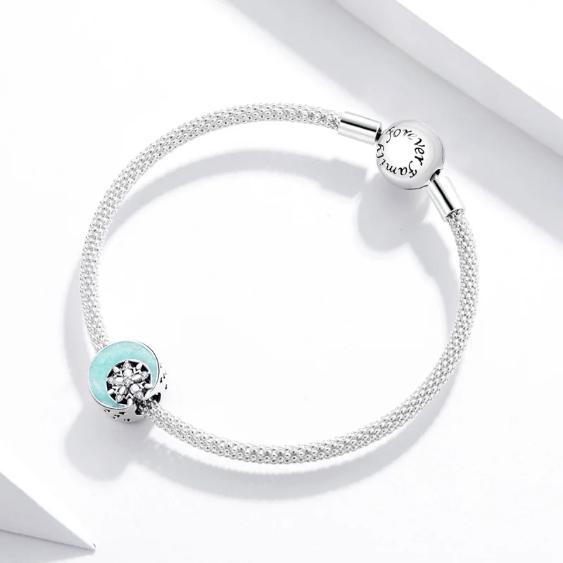 (Bild für) Schnee- und Mondlicht-Charm im Pandora-Stil - SCC1653 - Ansicht 3